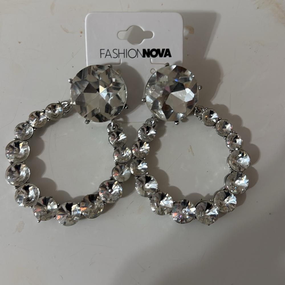 Fashion Mova Large Round Statement Earrings - image 2